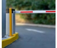 Premium Automatic Boom Barriers - Heavy-Duty Steel Construction Traffic Control Boom Gates, Fast 1.5-6 Sec Open/Close Speed, Remote Control RFID Loop Detector Compatible, LED Lights & Safety Sensors for Parking Lots, Toll Booths, Factories, Residential Co